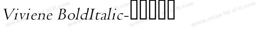 Viviene BoldItalic字体转换